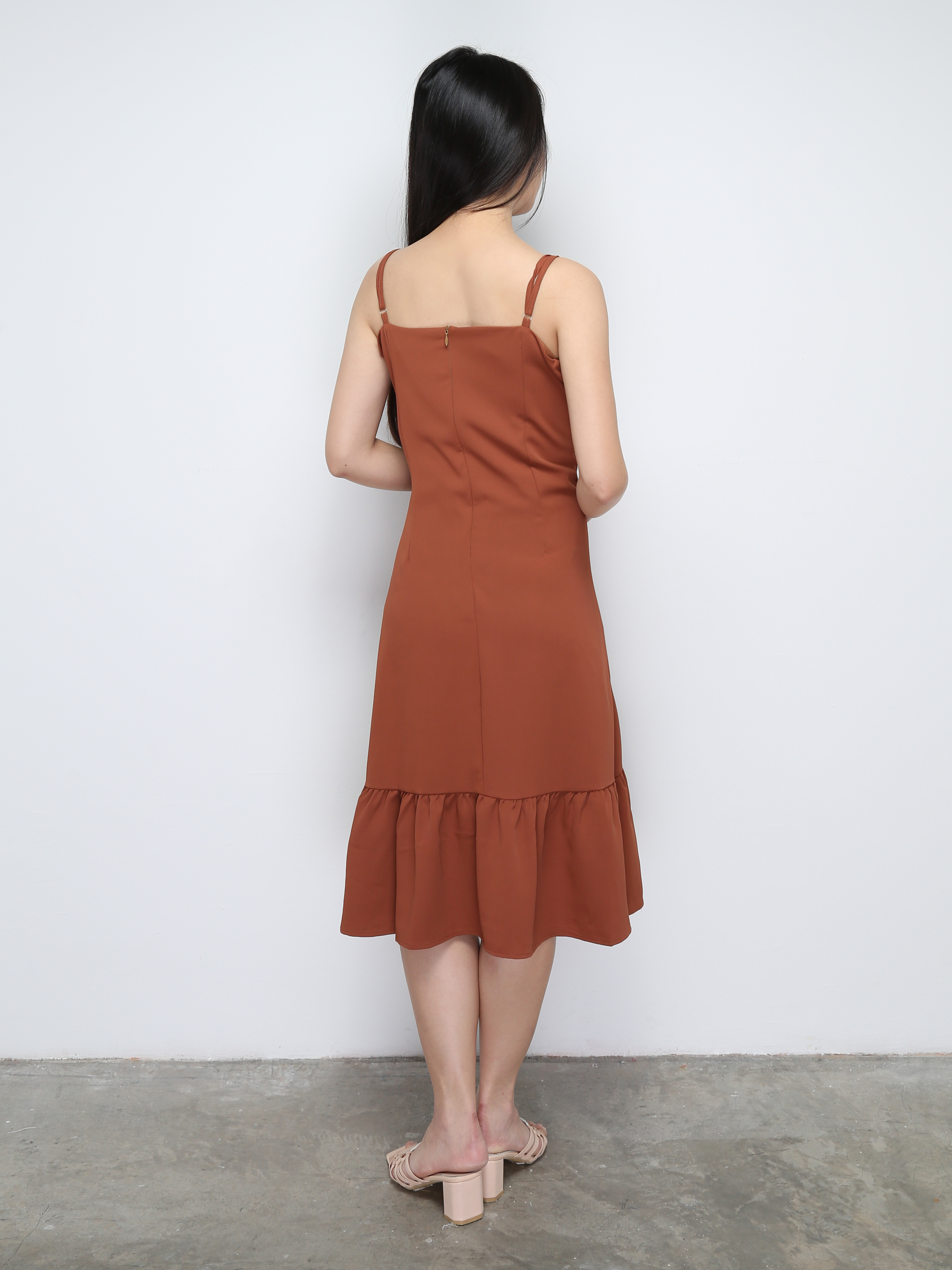 Sleevelesss With Front Split Dress 28975