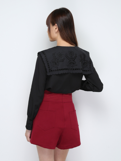 Eyelet Collar Blouse 28988