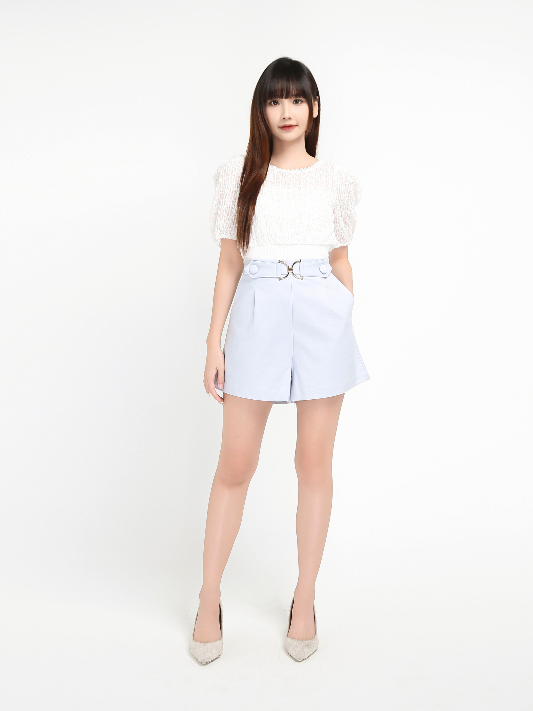 Lace Waist Stretchable Top 29005