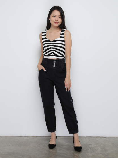 Sleeveless Strippe Top 29007