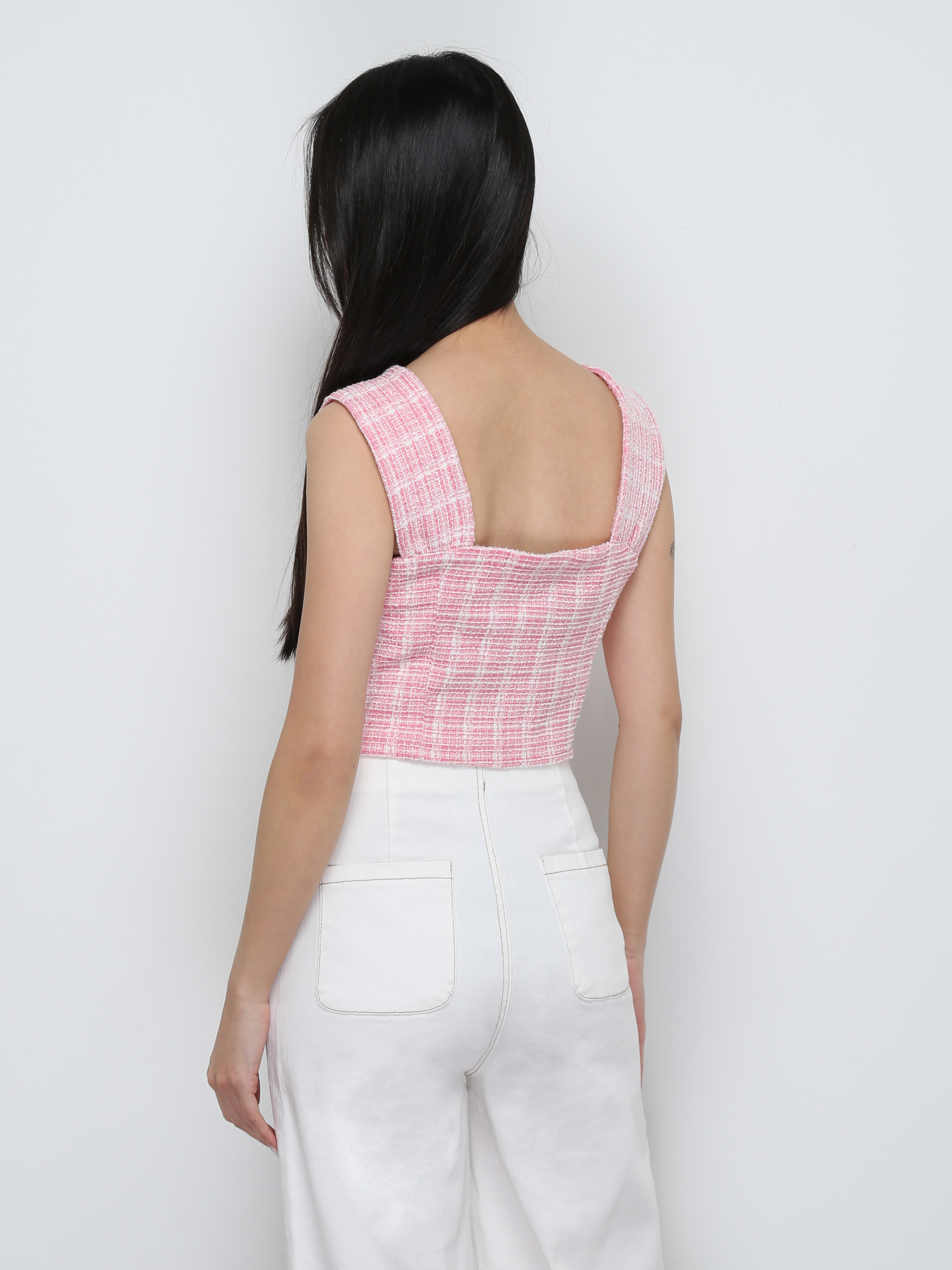 Sleeveless Front Drawstring Top 29019
