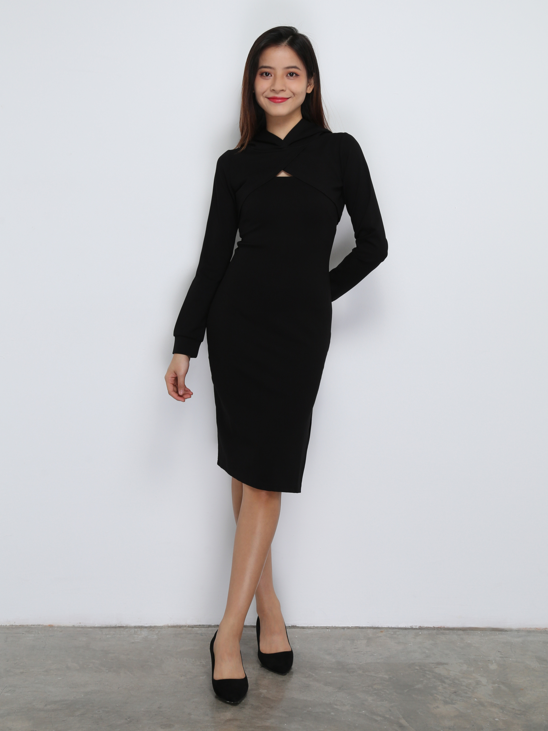 Two Piece With Cap Outer With Dress Set 29066