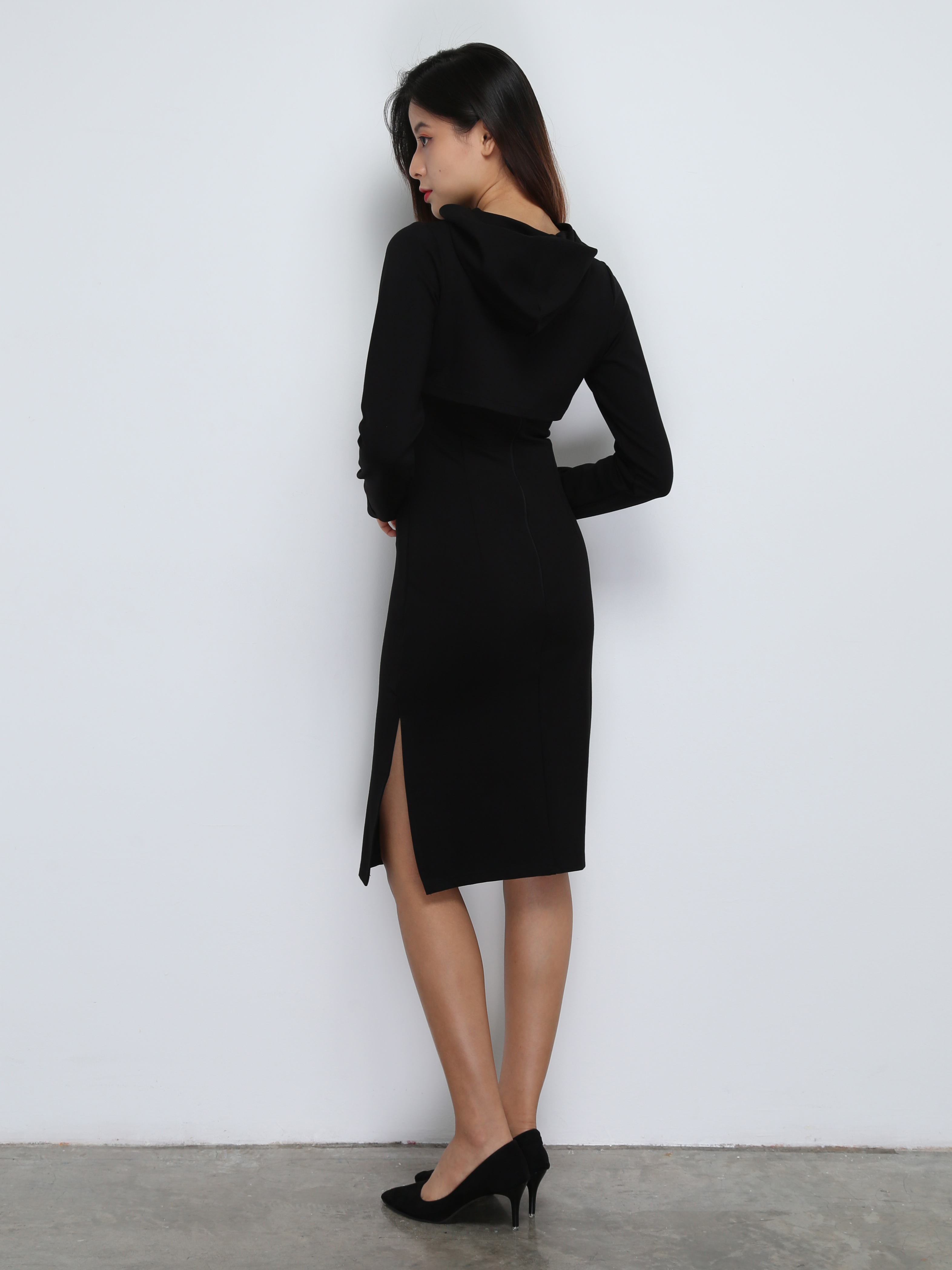 Two Piece With Cap Outer With Dress Set 29066