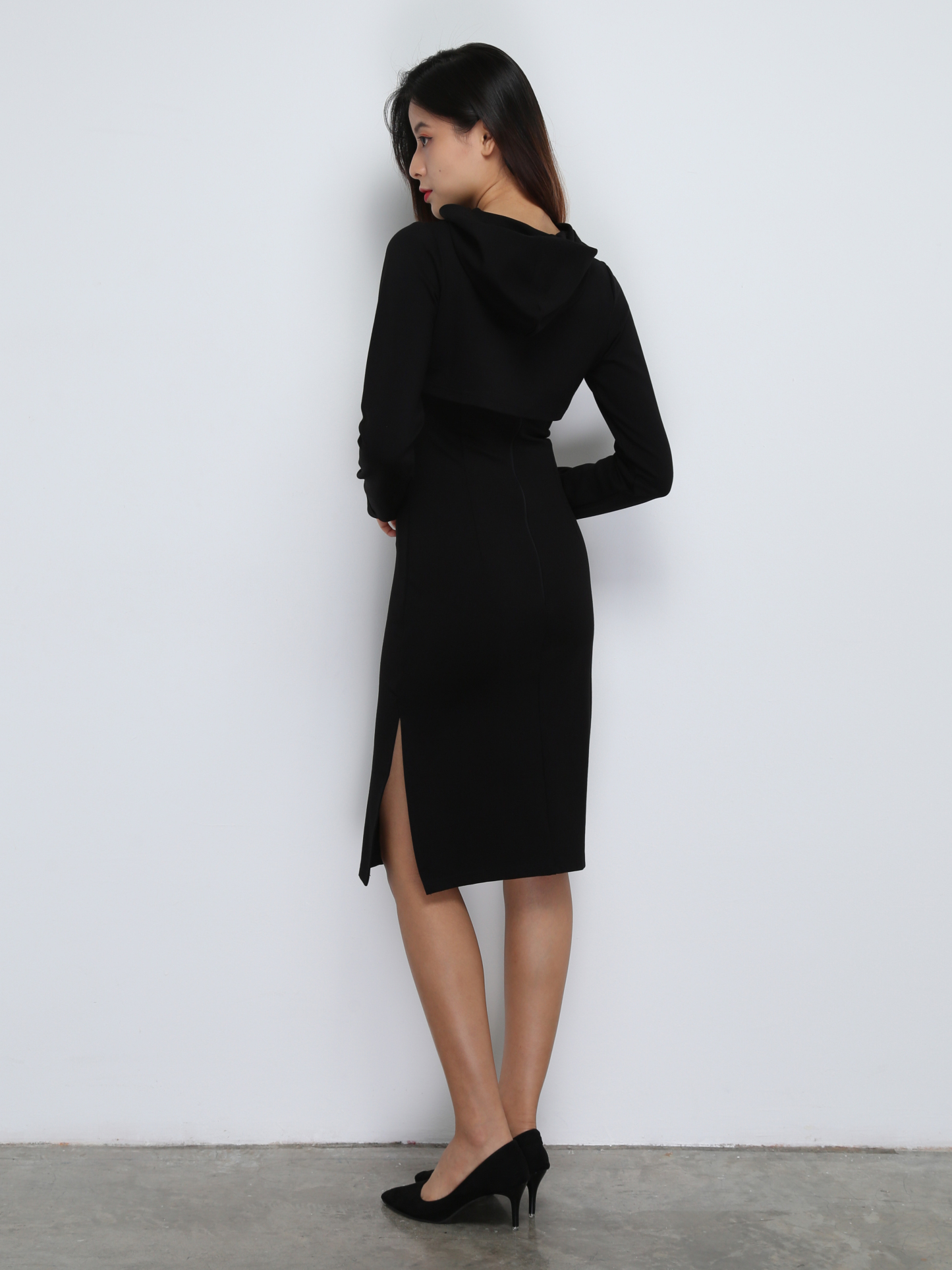 Two Piece With Cap Outer With Dress Set 29066