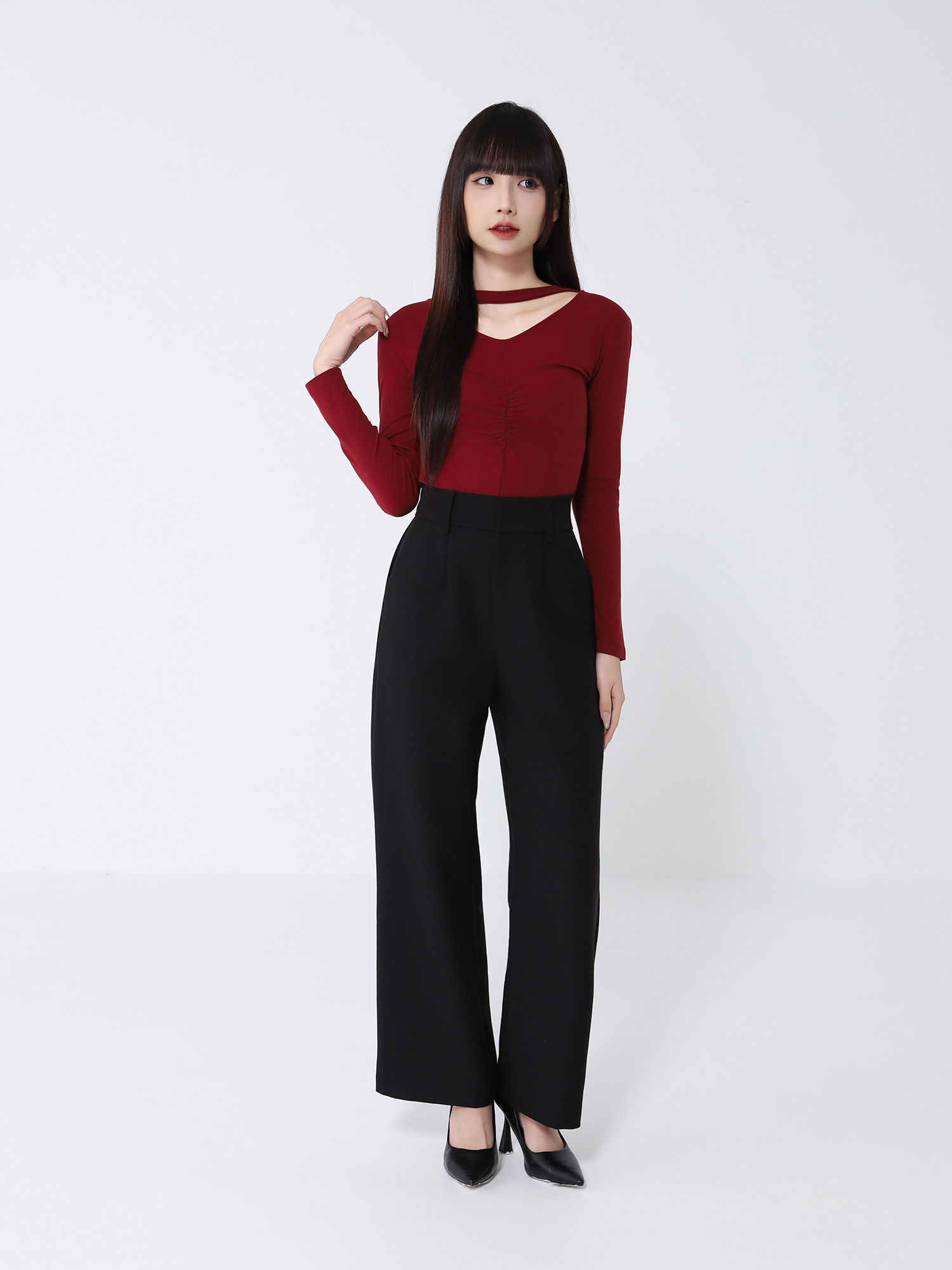 Front Wrinkled Top 46357