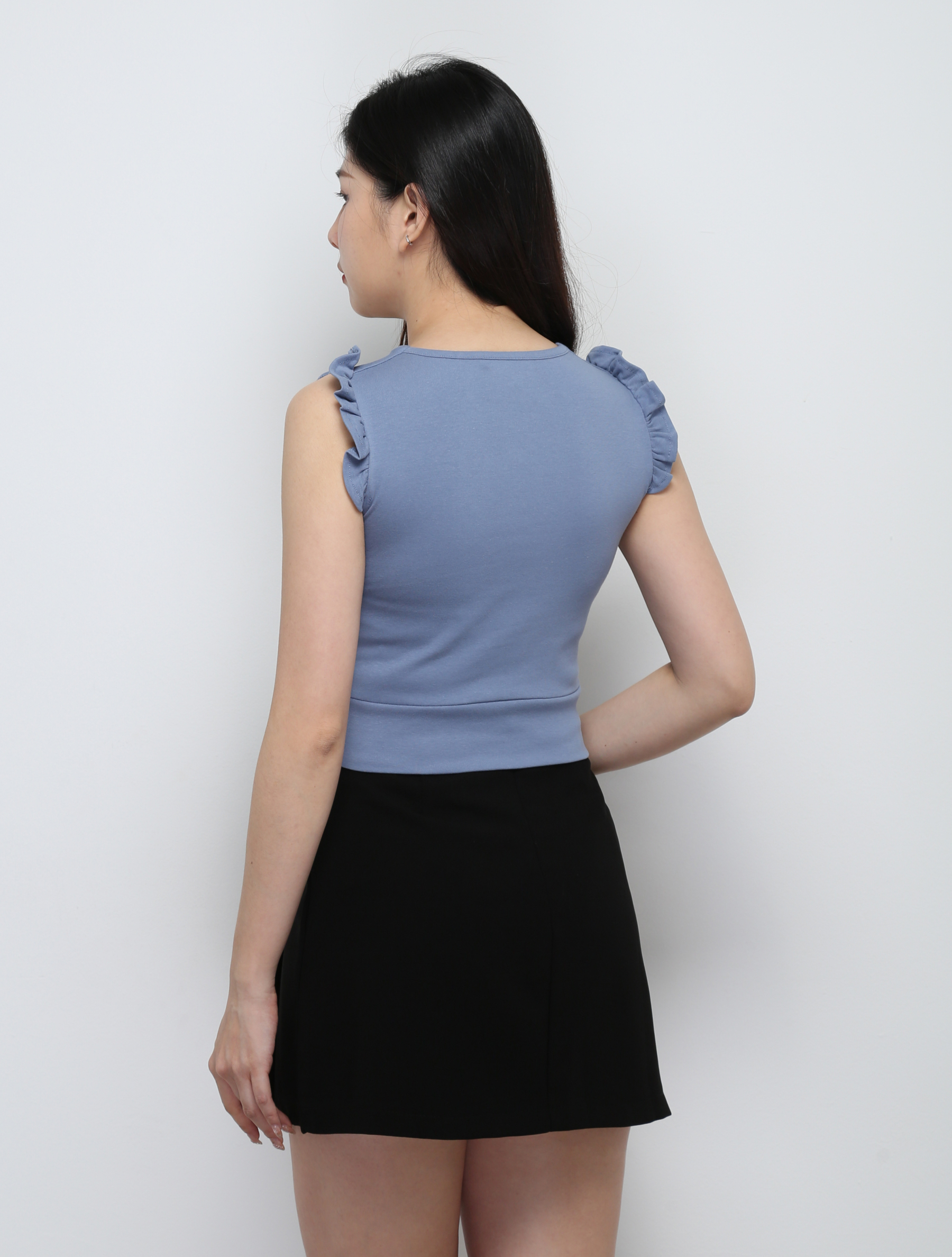 Sleeveless With Waist Belt Top 29135