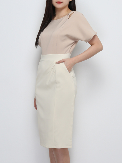 Two Tone Dress 29138