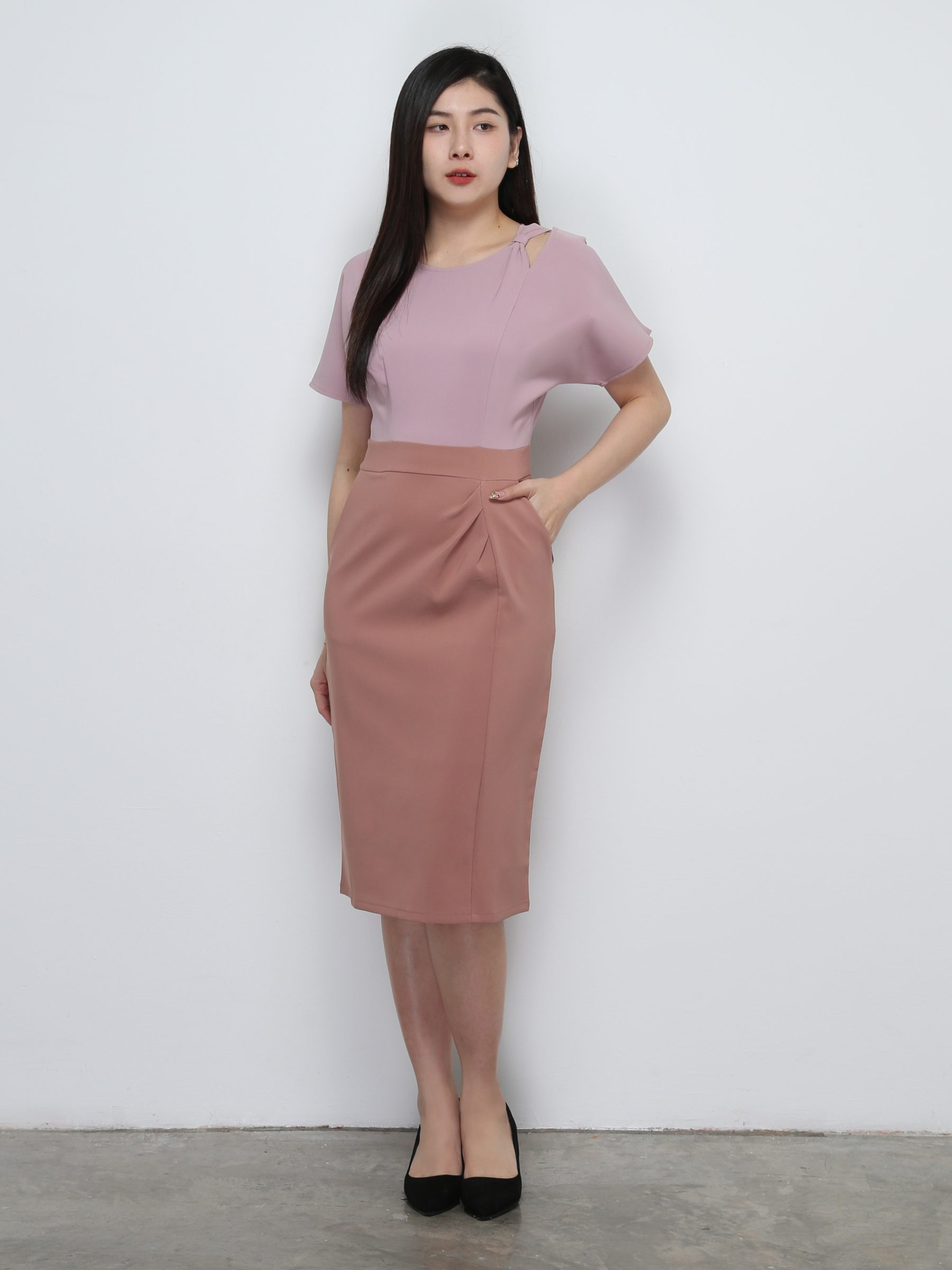 Two Tone Dress 29138