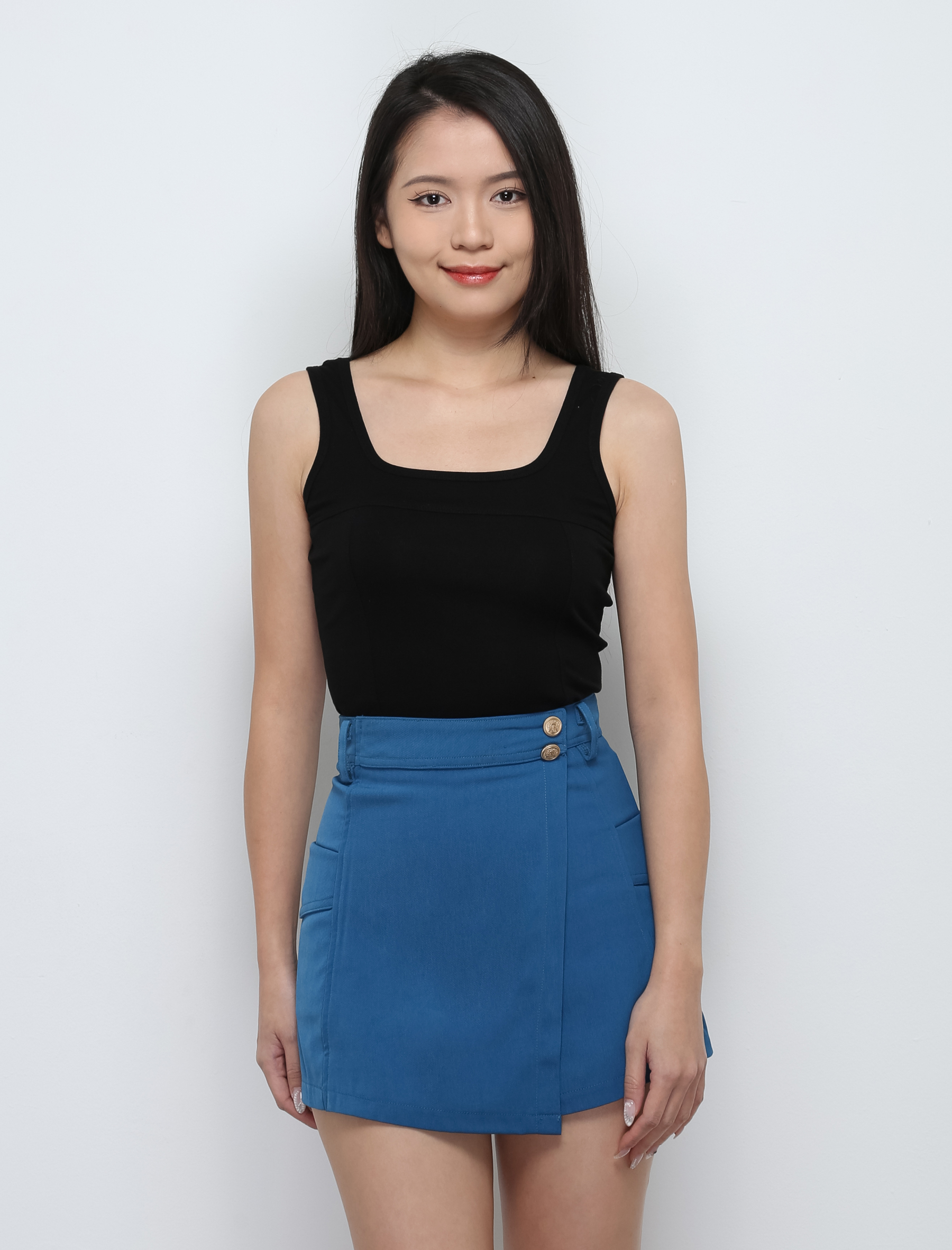 Front Button Pleated Short Pant 29159