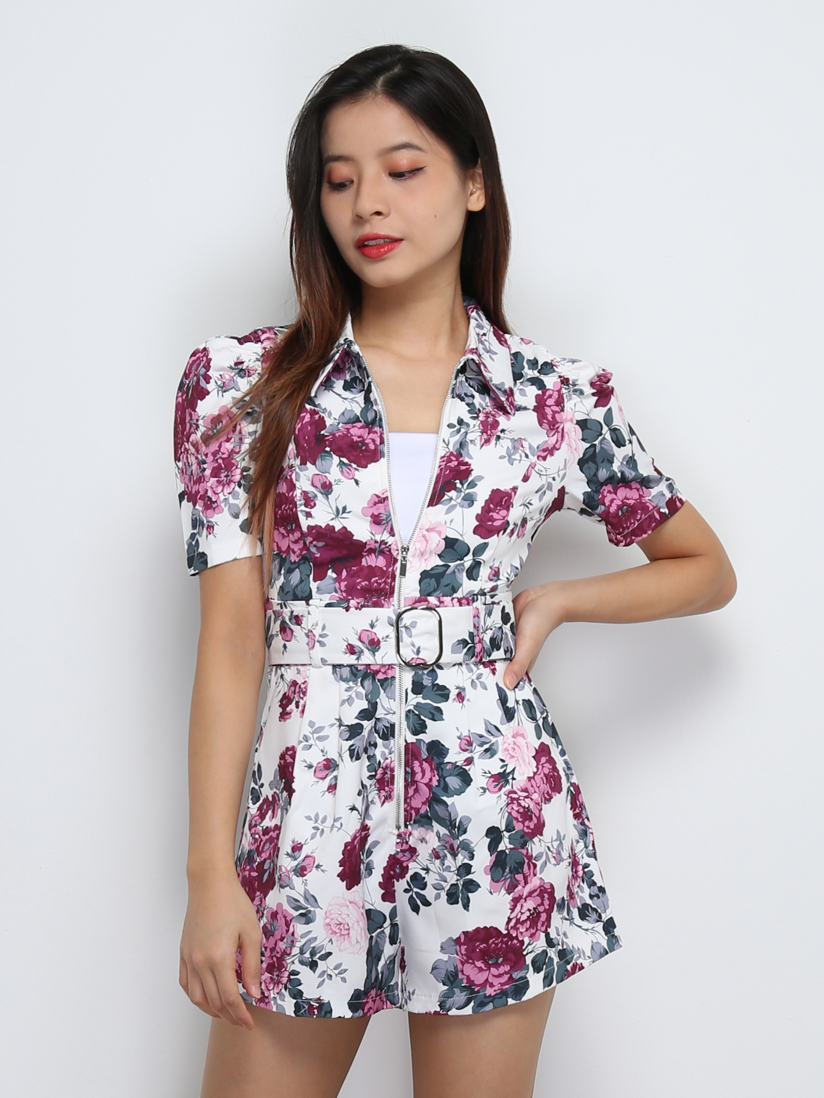 Floral With Belt Jumpsuit 29195