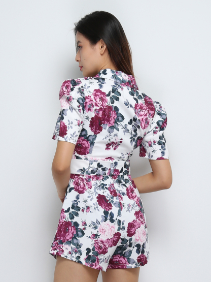 Floral With Belt Jumpsuit 29195