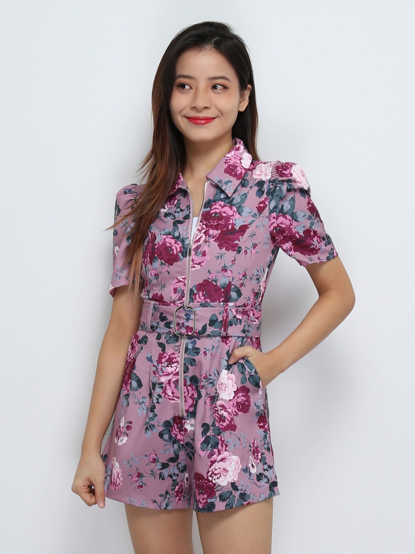Floral With Belt Jumpsuit 29195