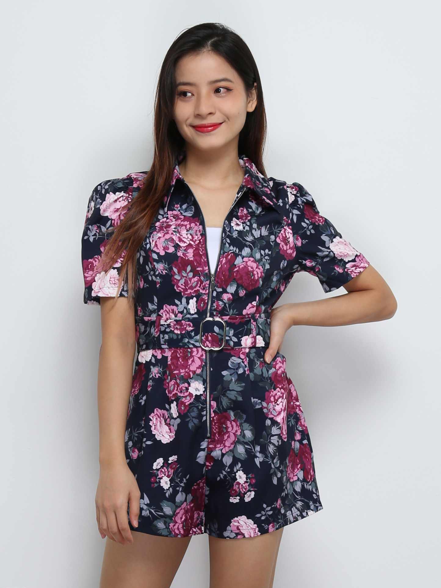Floral With Belt Jumpsuit 29195