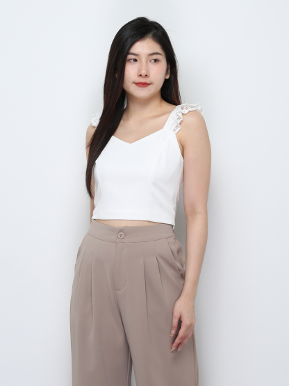 Sleeveless With Lace Top 29205