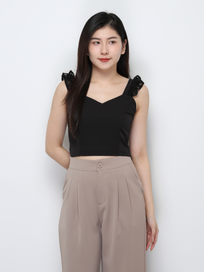 Sleeveless With Lace Top 29205