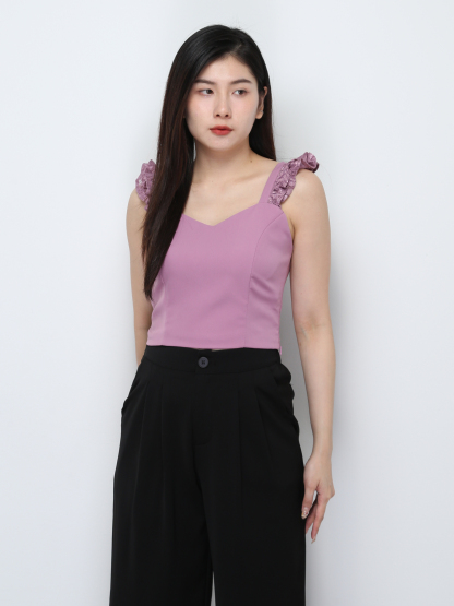 Sleeveless With Lace Top 29205