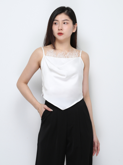 Sleeveless With Fur Top 29241