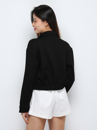 Front Button long Sleeve Jacket 29243