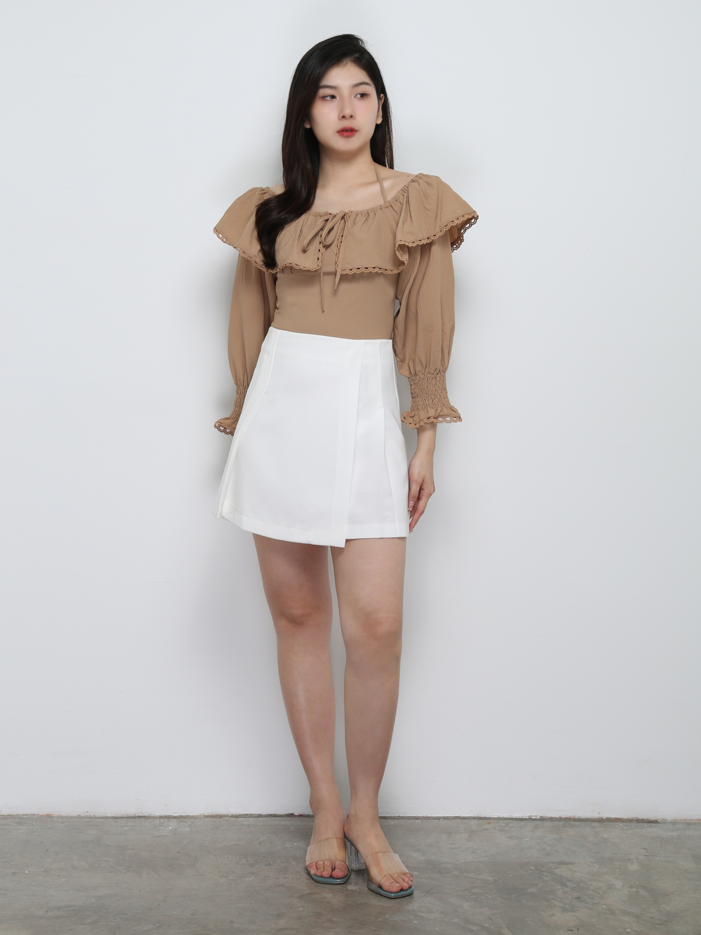 Off Shoulder With Strap Top 29253