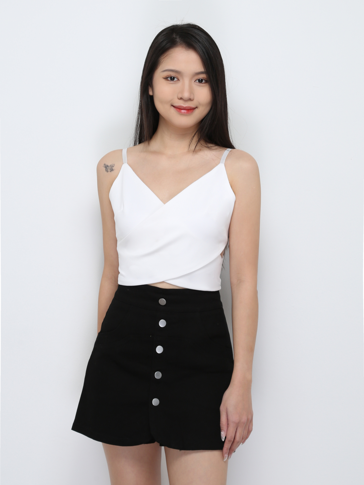 Sleeveless Cross With Side Hole Top 29287