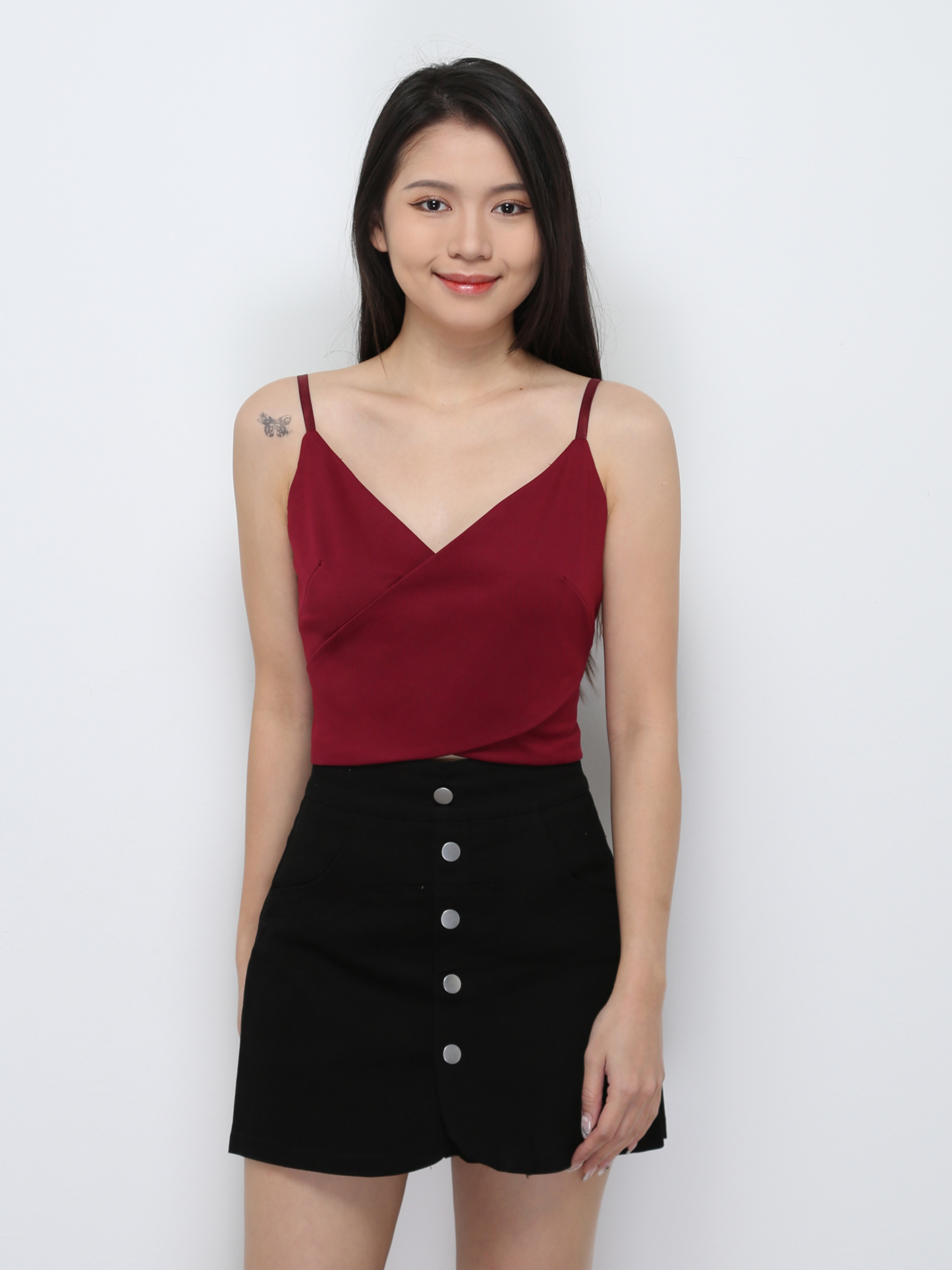 Sleeveless Cross With Side Hole Top 29287