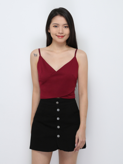 Sleeveless Cross With Side Hole Top 29287