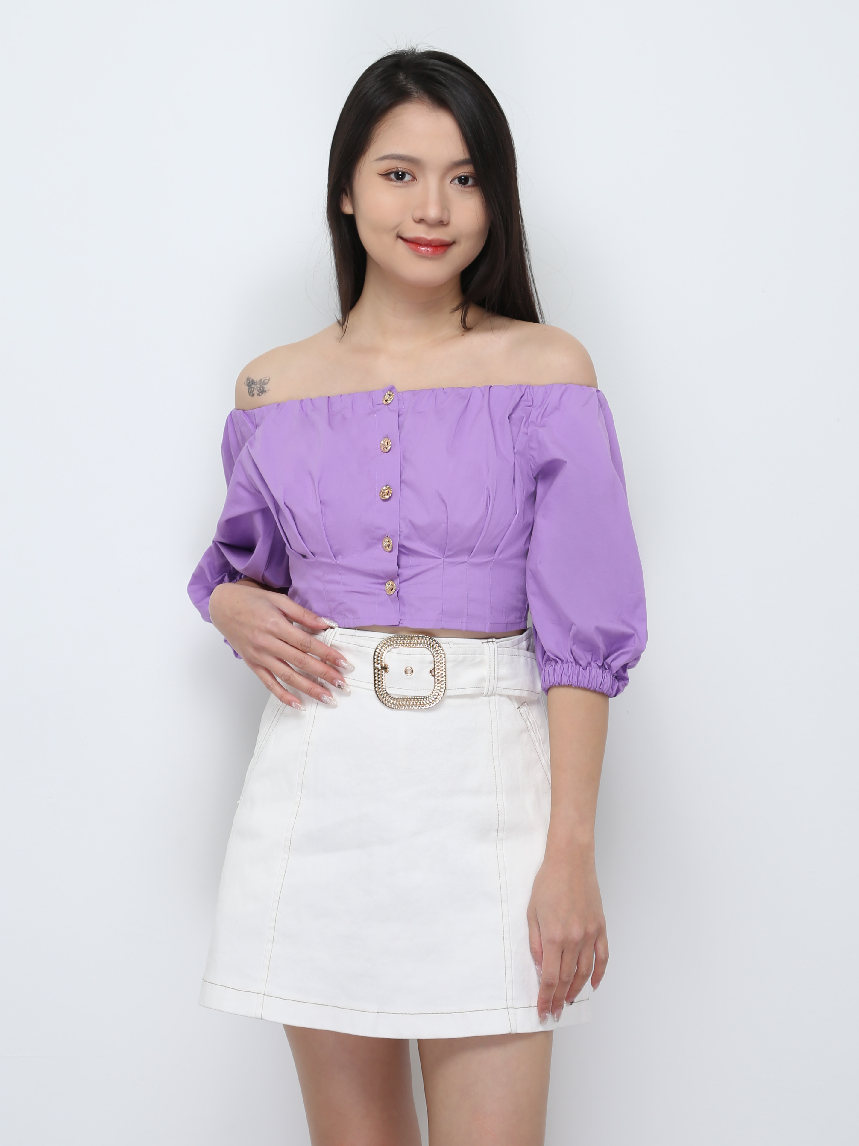 High Waist With Belt Skirt 29305