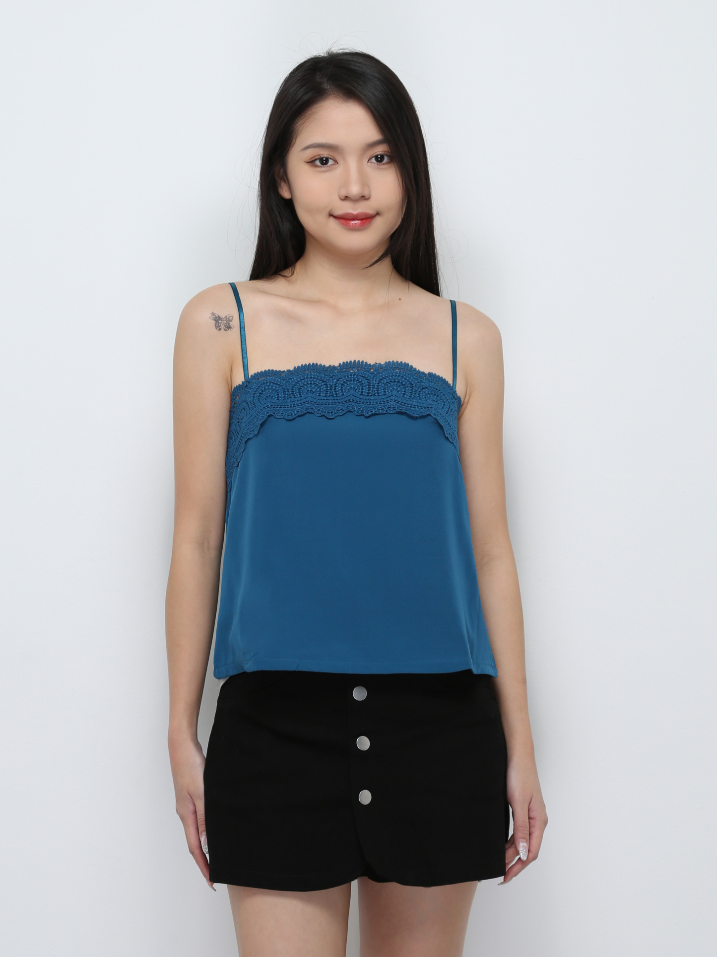 Sleeveless Back Zip Top 29337