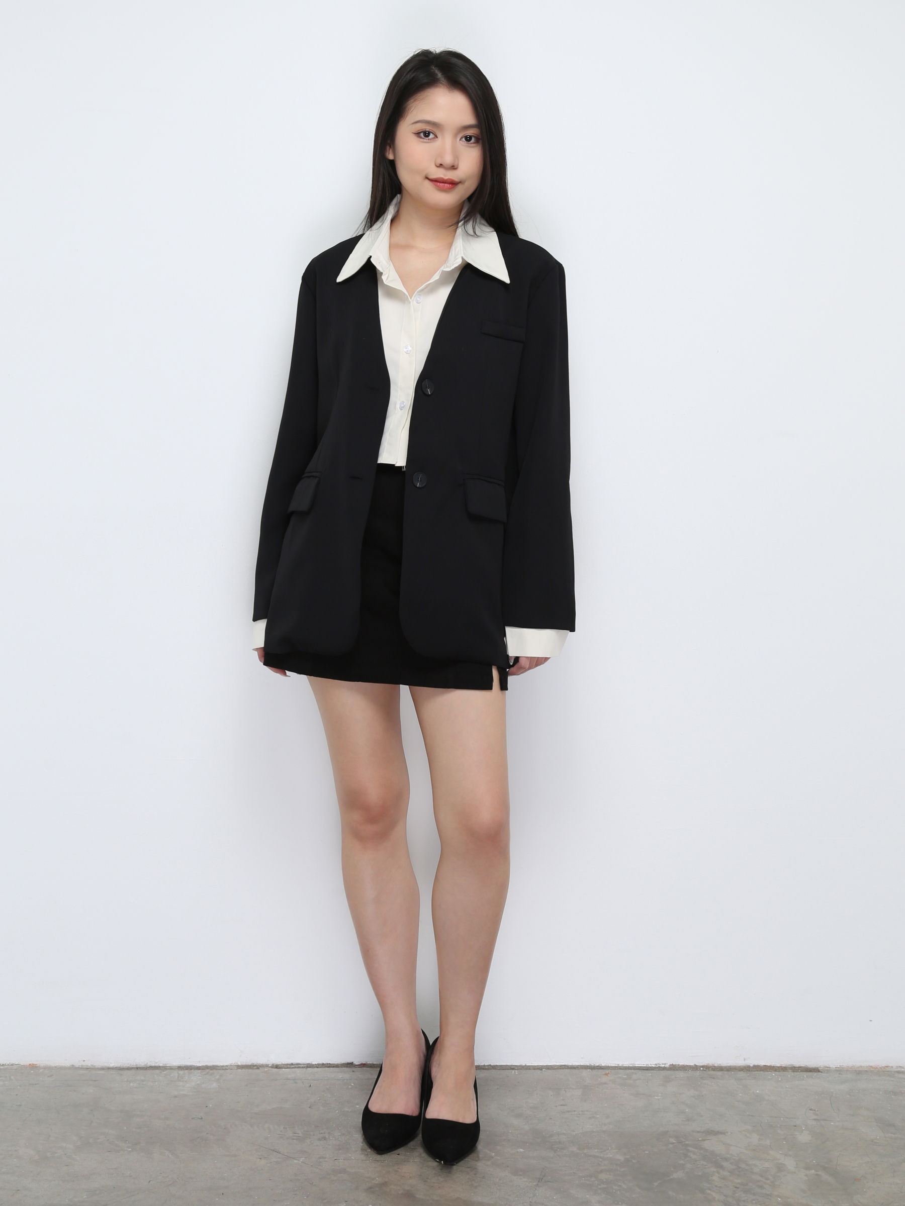Long Sleeve Front Button Coat 29344