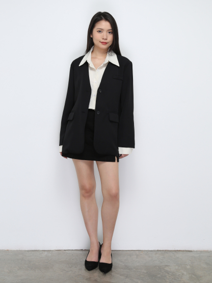 Long Sleeve Front Button Coat 29344