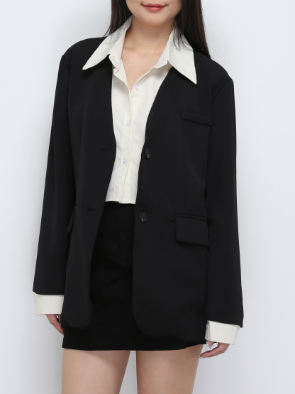 Long Sleeve Front Button Coat 29344