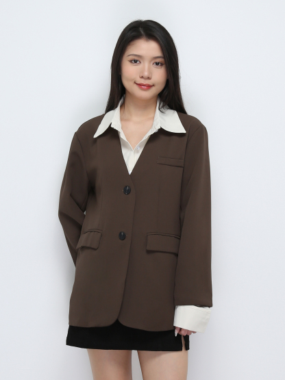 Long Sleeve Front Button Coat 29344