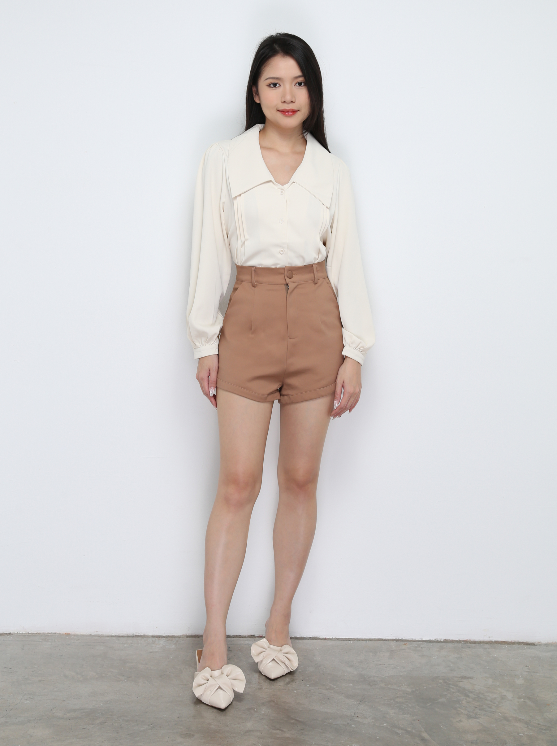 High Waist Side Pocket Short Pants 29267