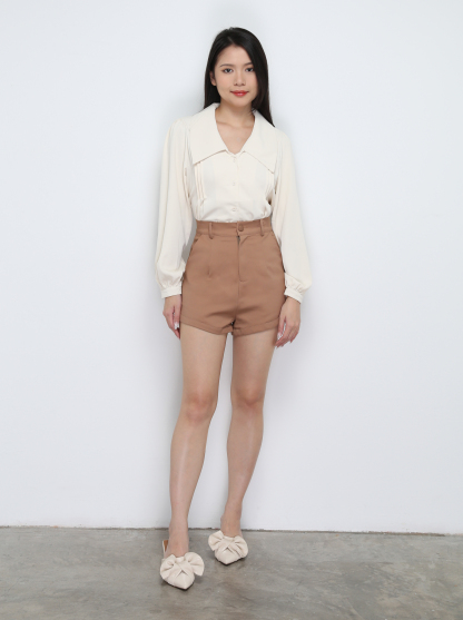 High Waist Side Pocket Short Pants 29267