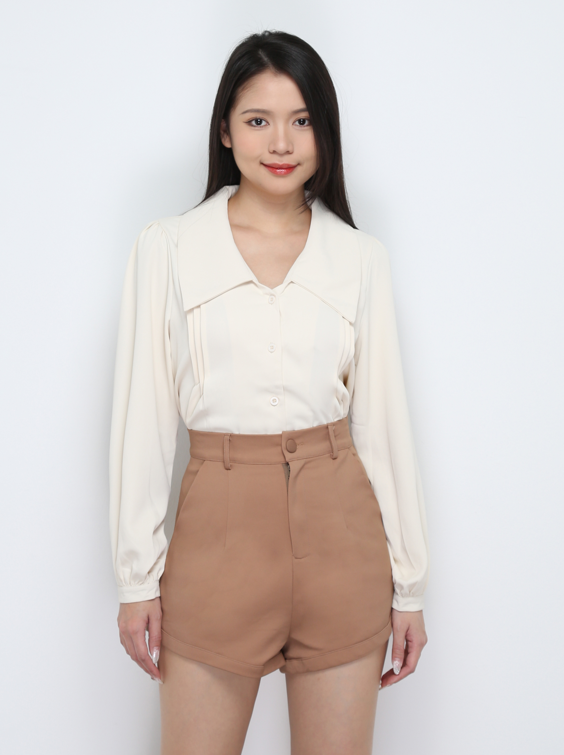 High Waist Side Pocket Short Pants 29267