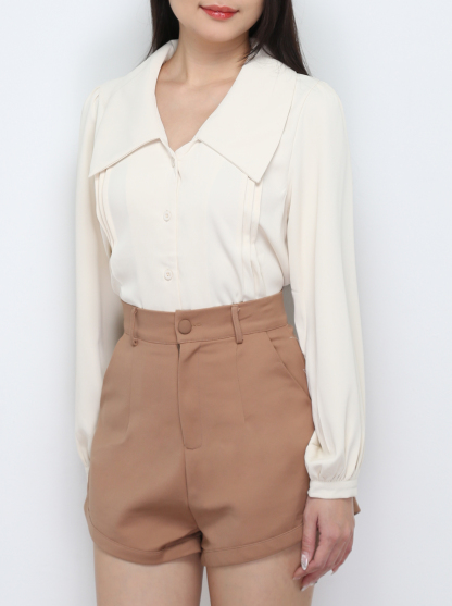 High Waist Side Pocket Short Pants 29267