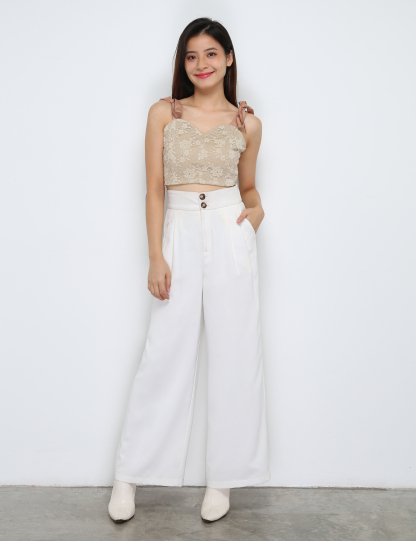 Tie Up Strap With Lace top 29453