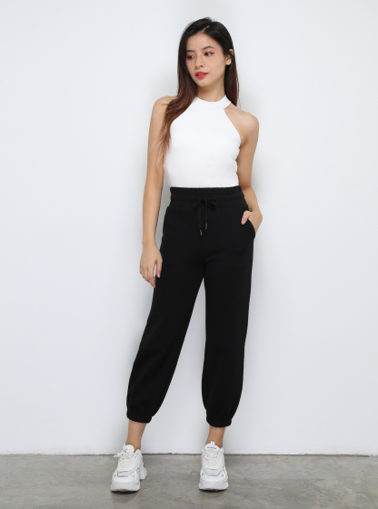 Front Pocket Drawstring Waist Long Pant 29510 (PREORDER)