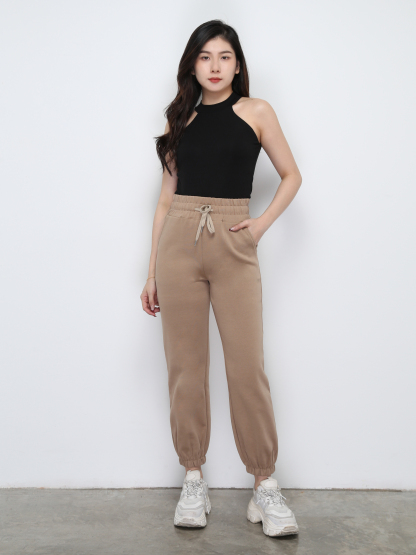 Front Pocket Drawstring Waist Long Pant 29510 (PREORDER)