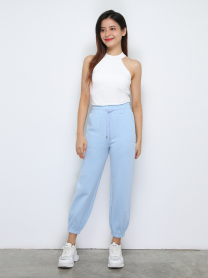 Front Pocket Drawstring Waist Long Pant 29510 (PREORDER)