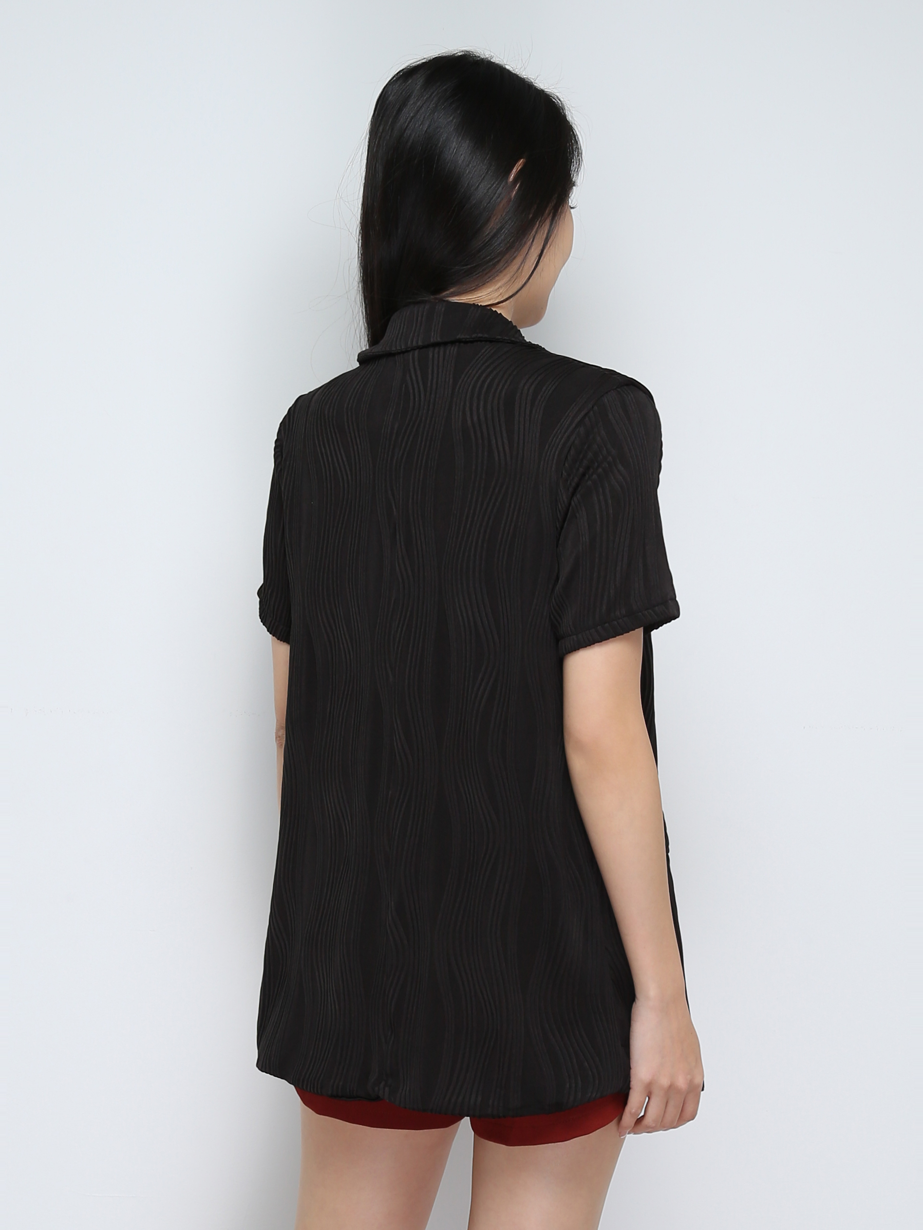 Short Sleeve Front Button Top 29516