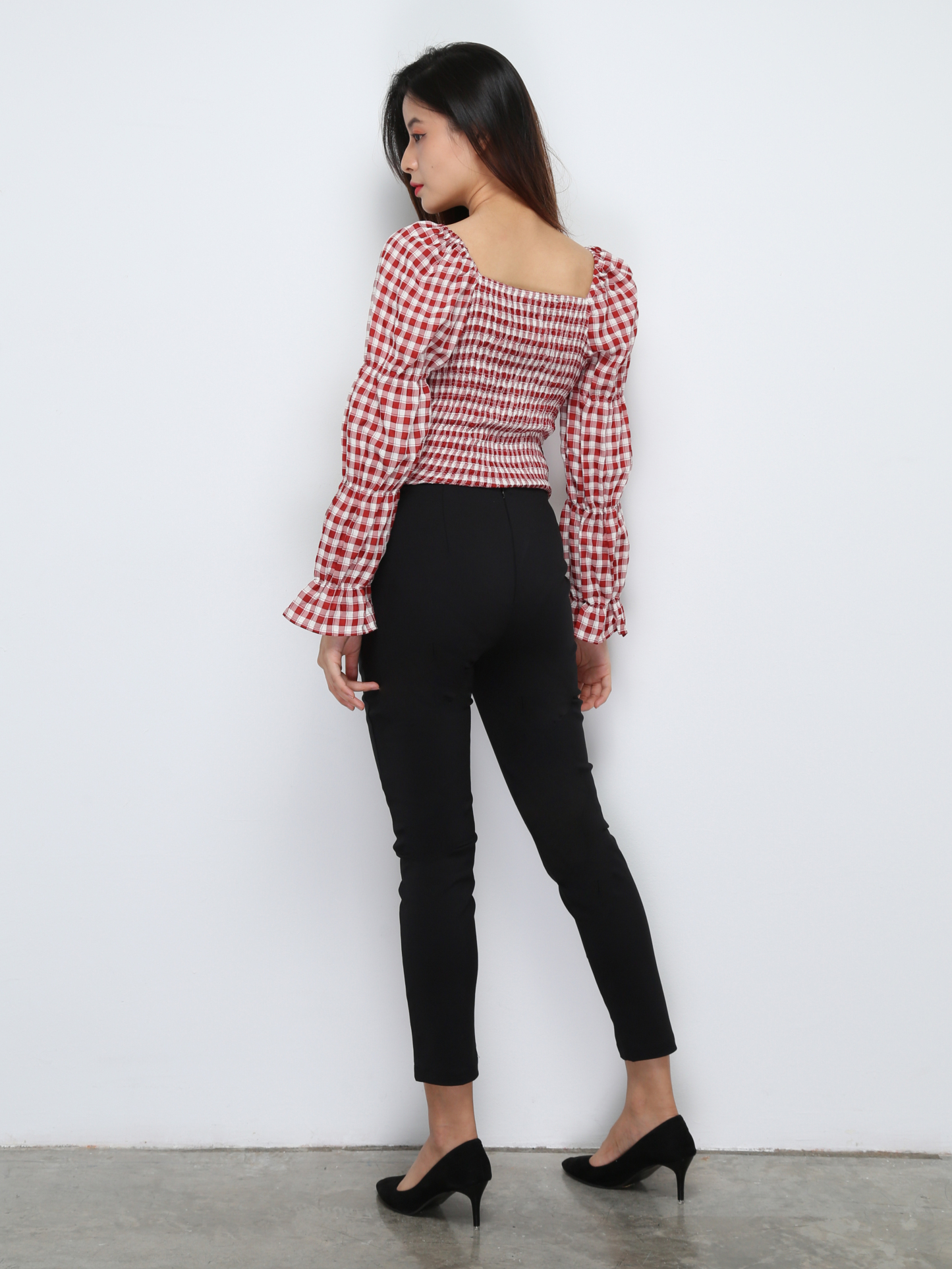 Checker Long Sleeve Top 29562