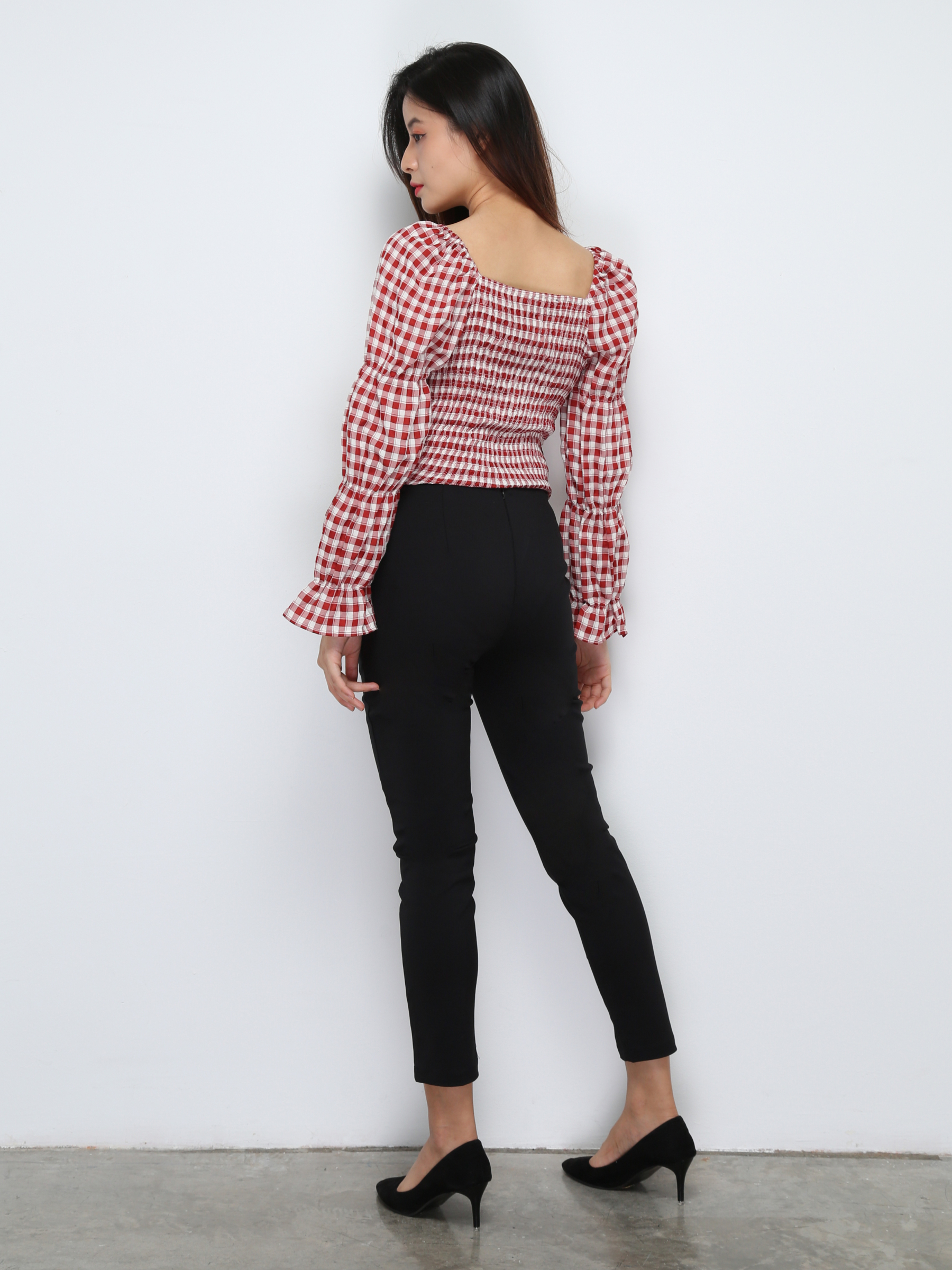 Checker Long Sleeve Top 29562