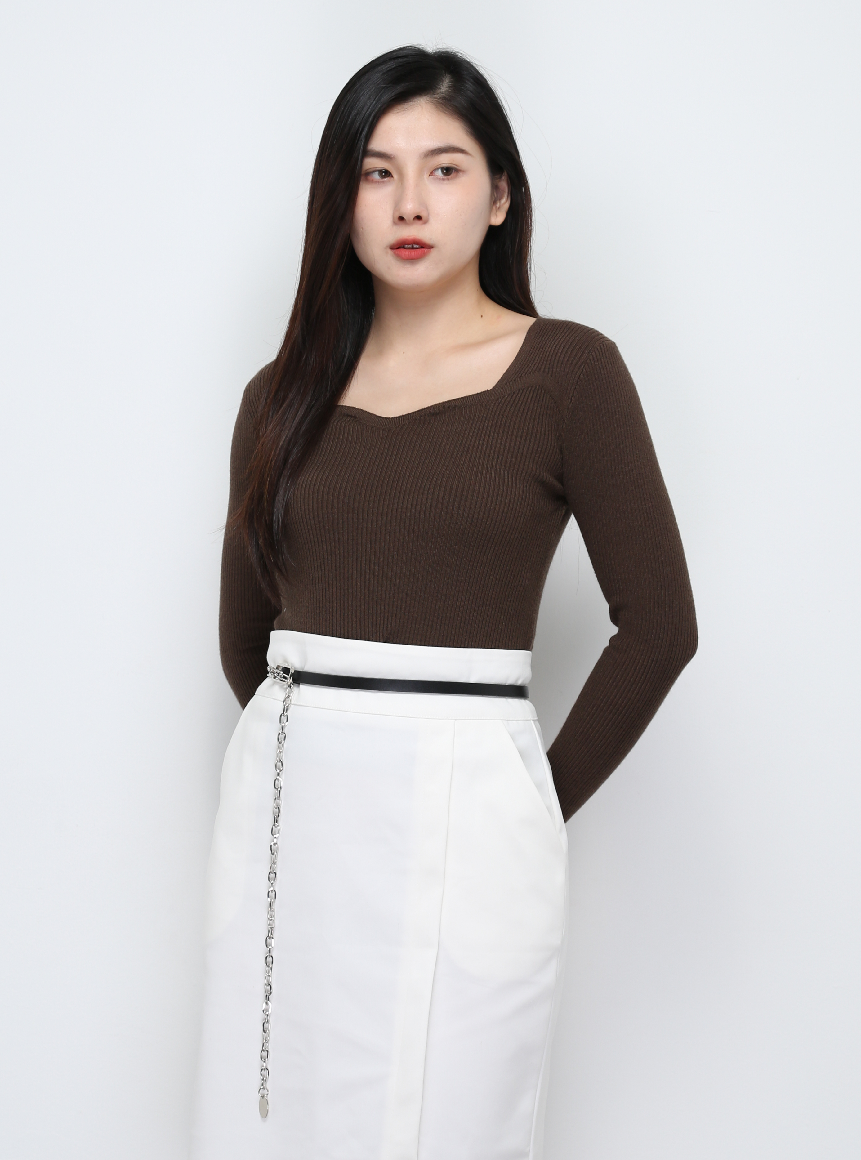Long Sleeve With Hole Top 29643