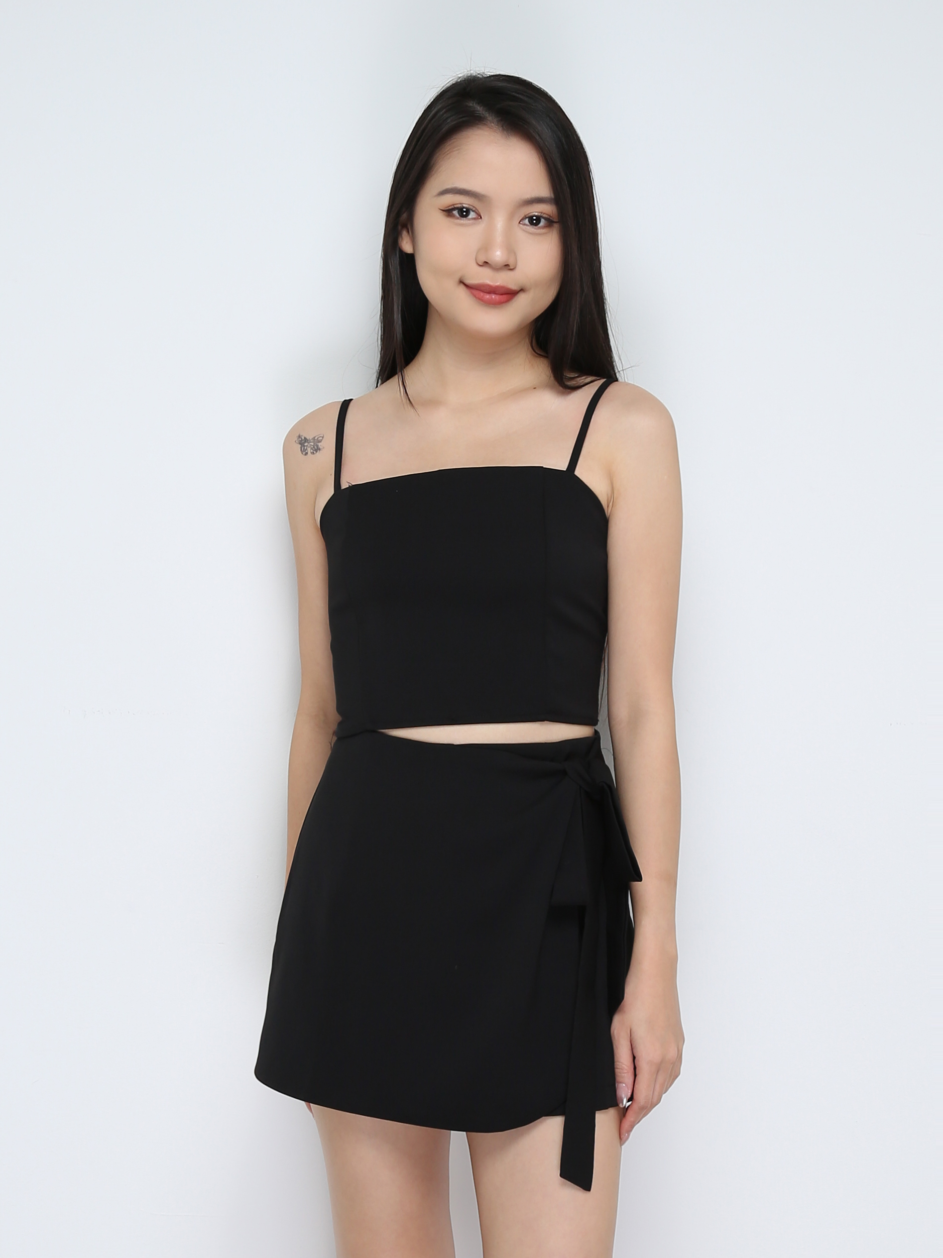 Singlet Top Wirh Skirt Pant Set 29761