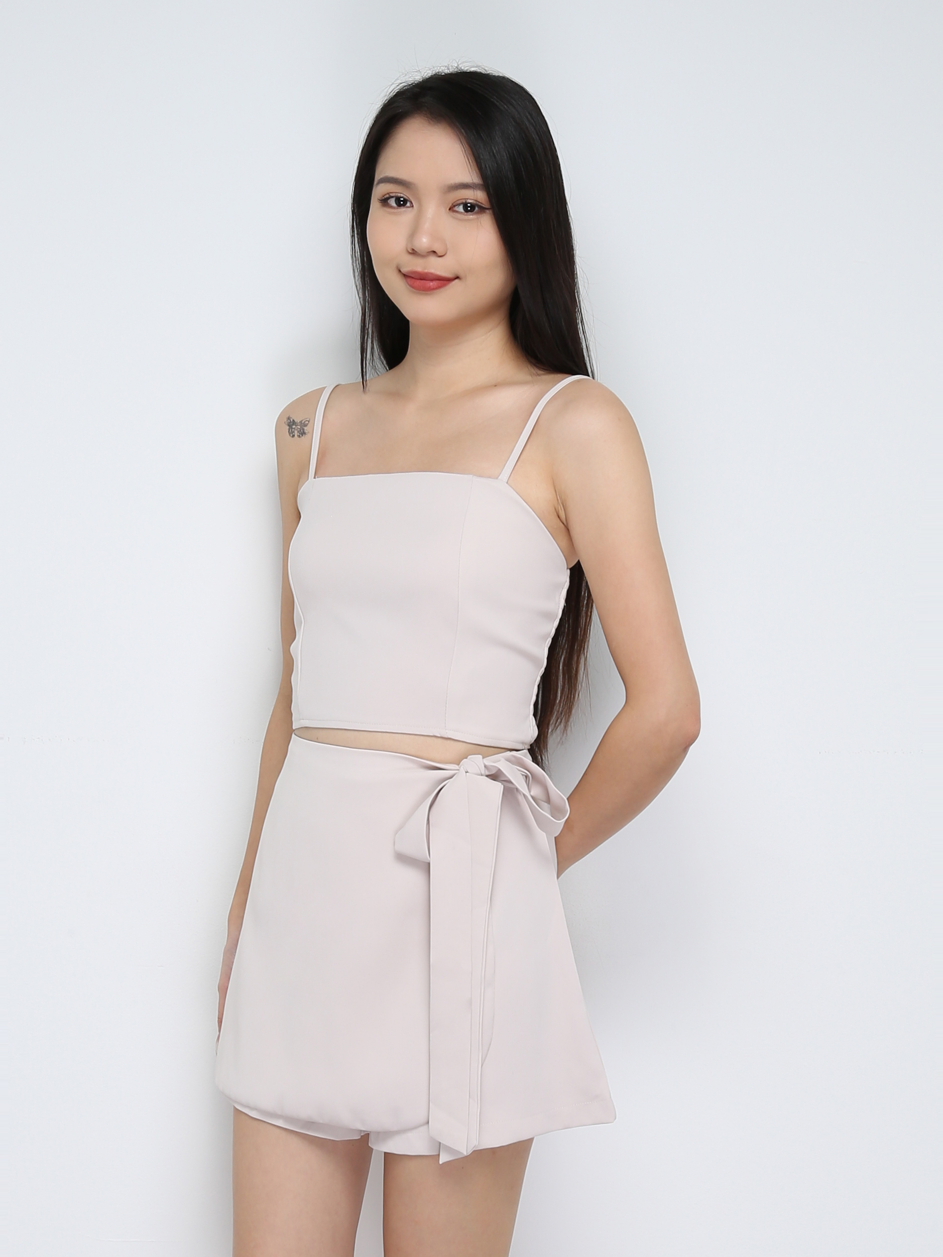 Singlet Top Wirh Skirt Pant Set 29761