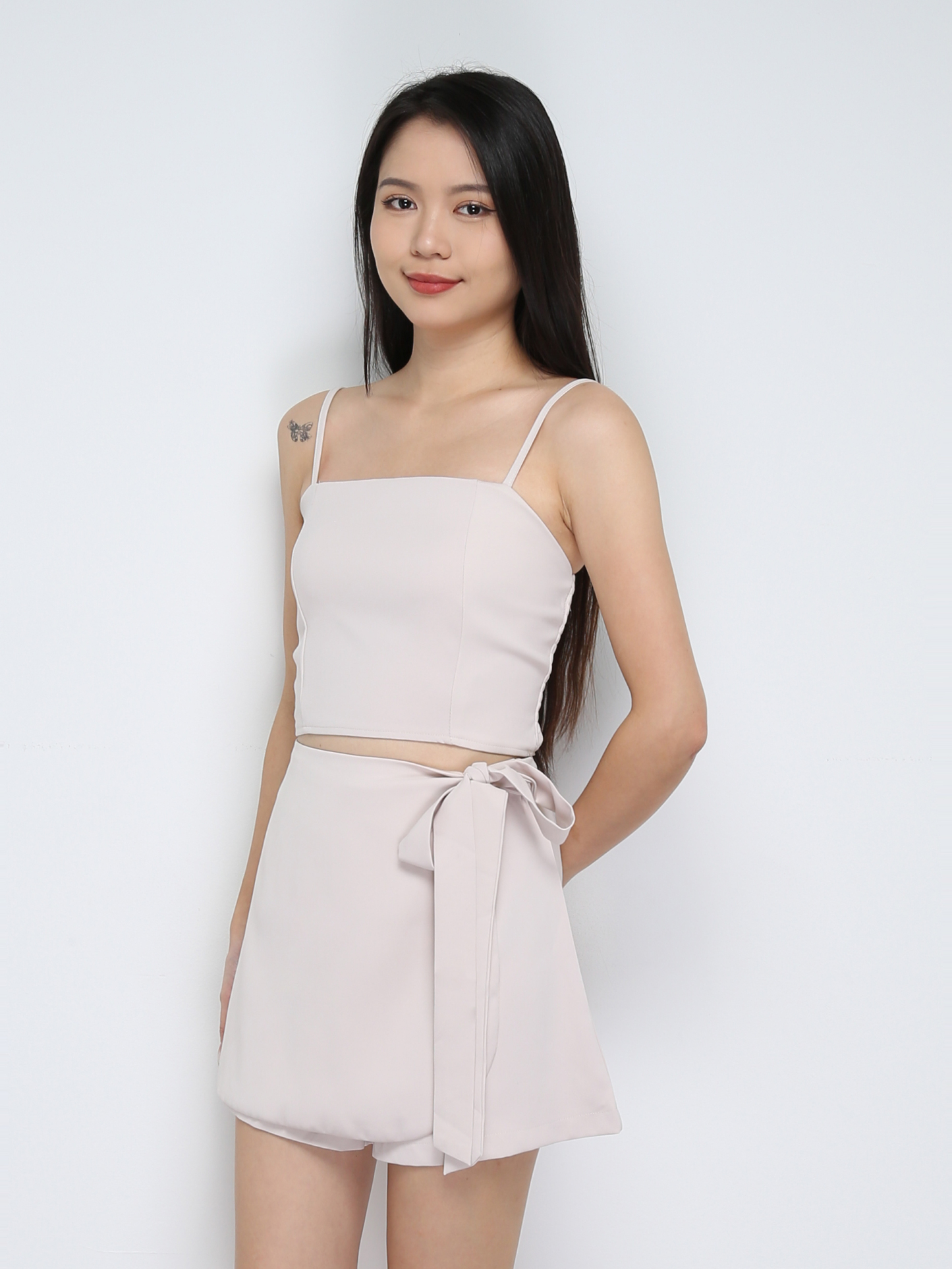 Singlet Top Wirh Skirt Pant Set 29761