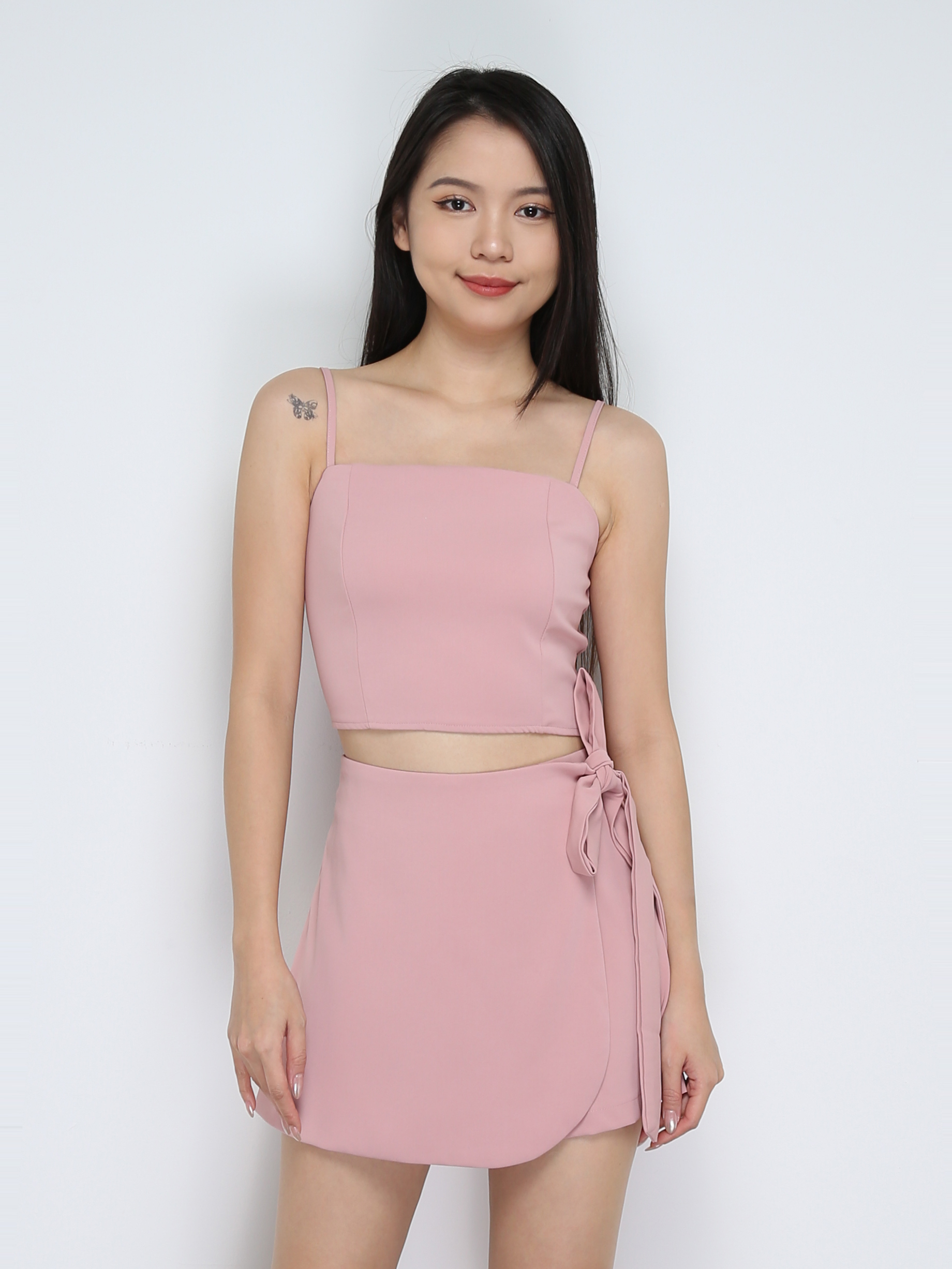 Singlet Top Wirh Skirt Pant Set 29761