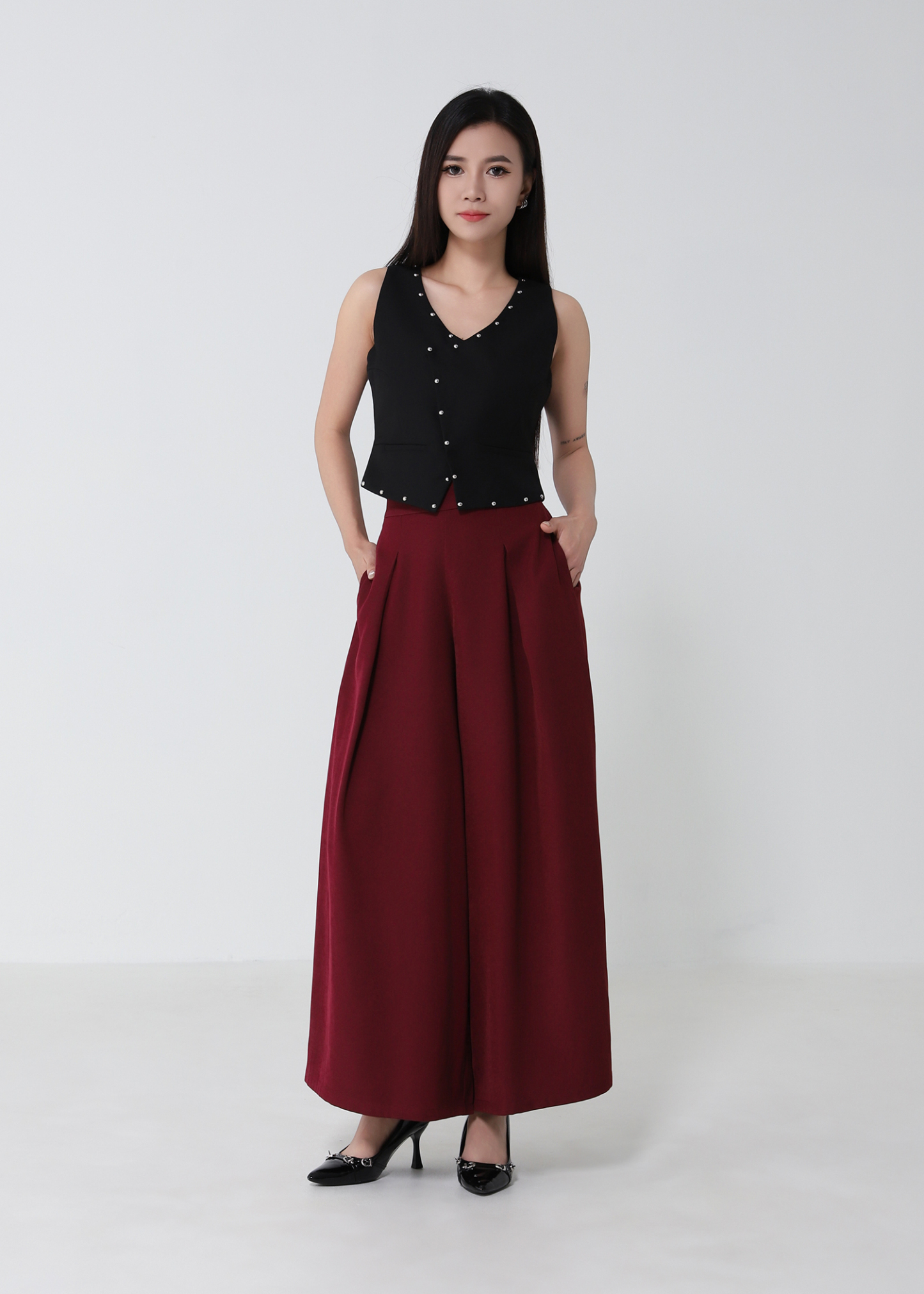 Pleated Long Pant 