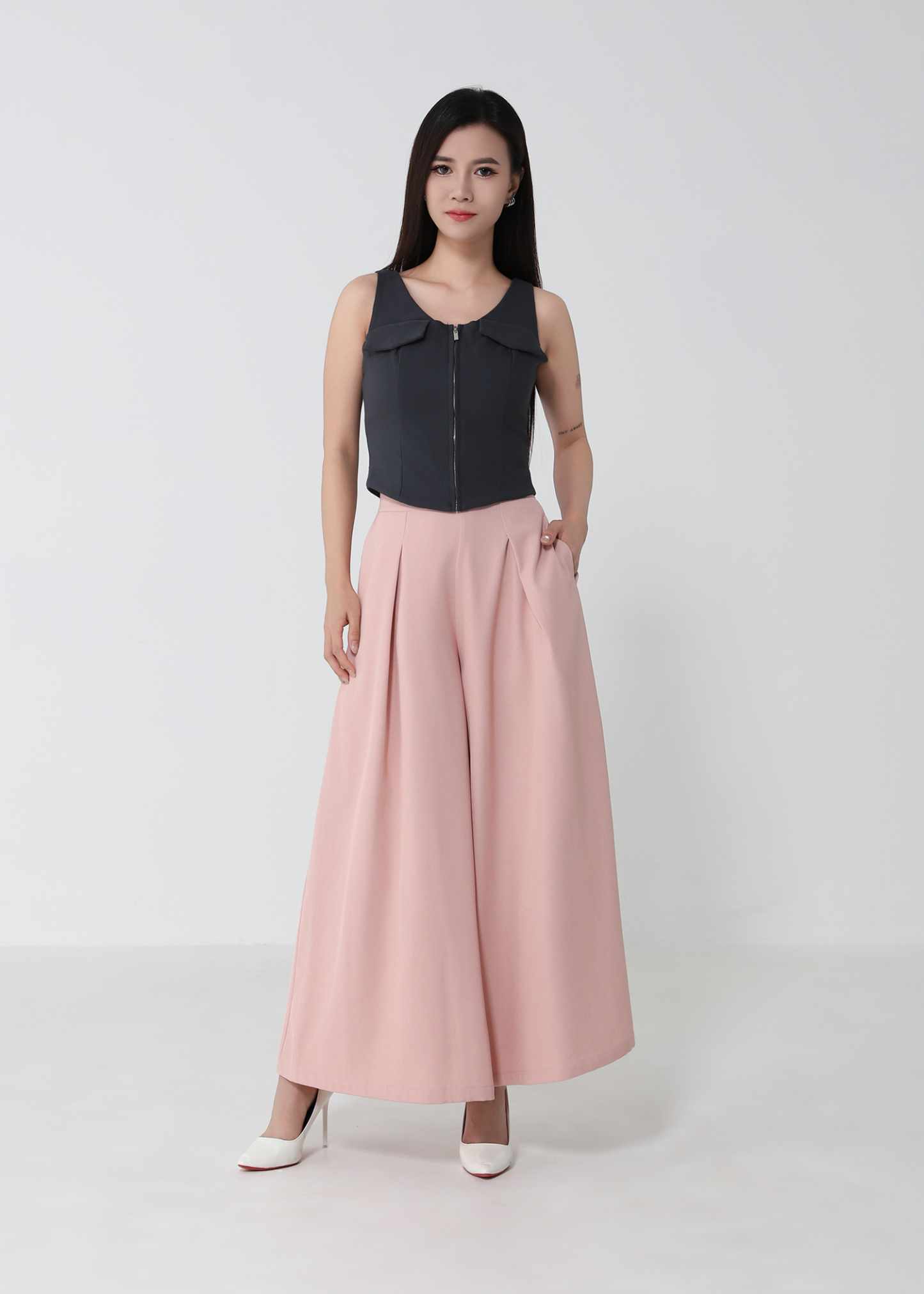 Pleated Long Pant 